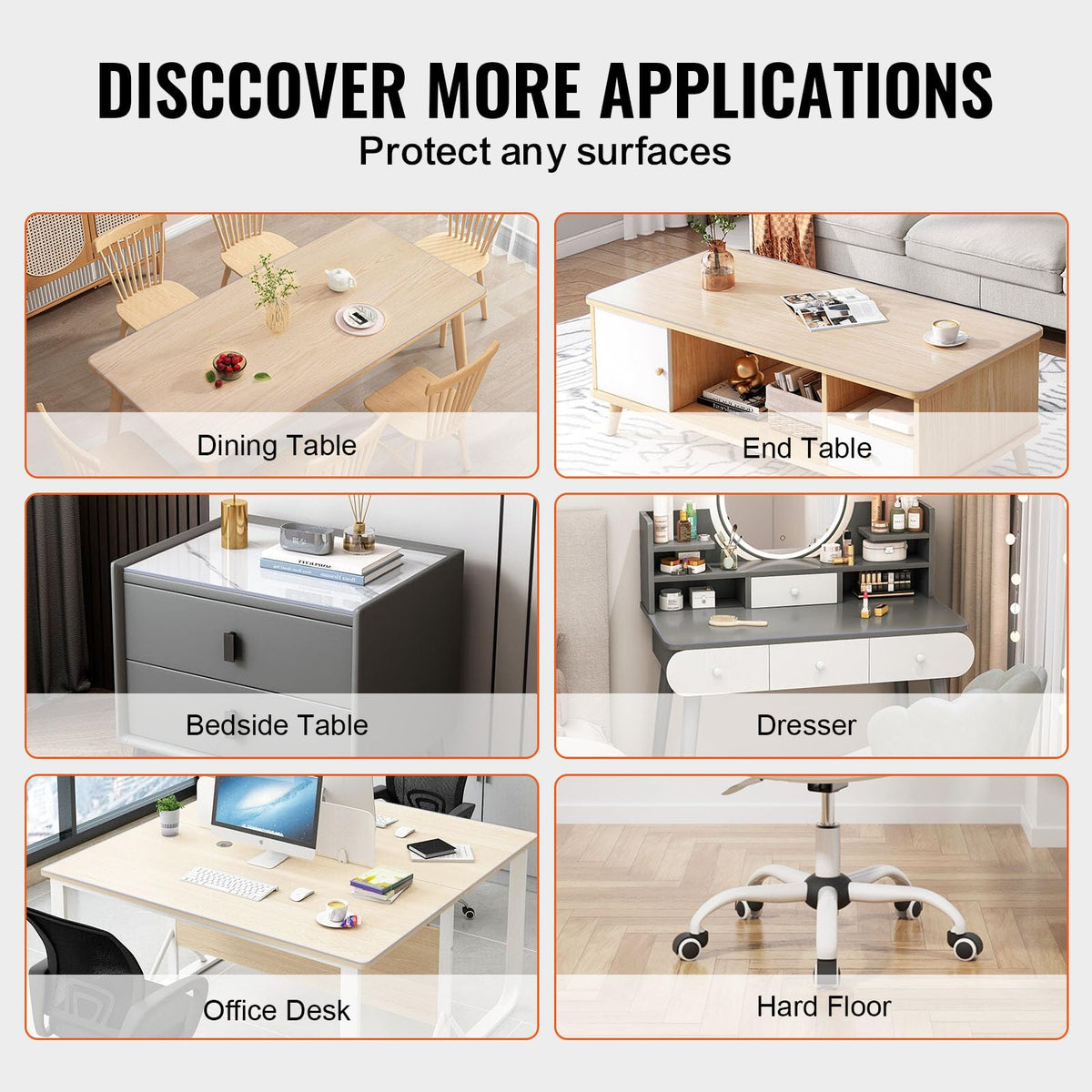 VEVOR food-safe table cover safe for direct contact with meals