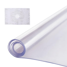 VEVOR clear table cover 42x72 on wood desk protects from spills