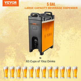 VEVOR two-stage-faucet-beverage-dispenser allows precise, drip-free pours.