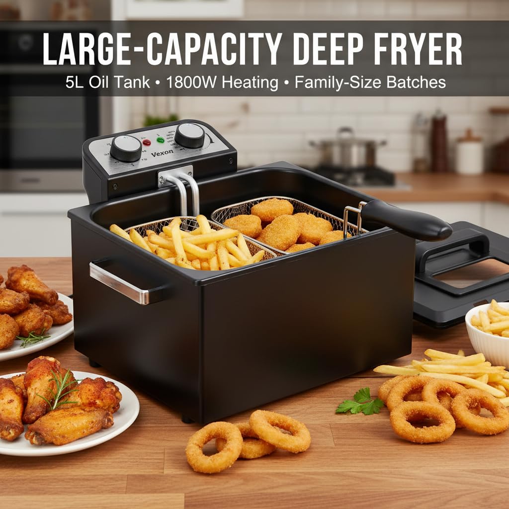 Integrated odor filter helps reduce smells for a fresher kitchen.