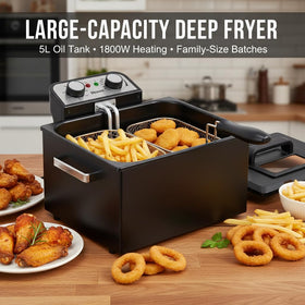 Integrated odor filter helps reduce smells for a fresher kitchen.