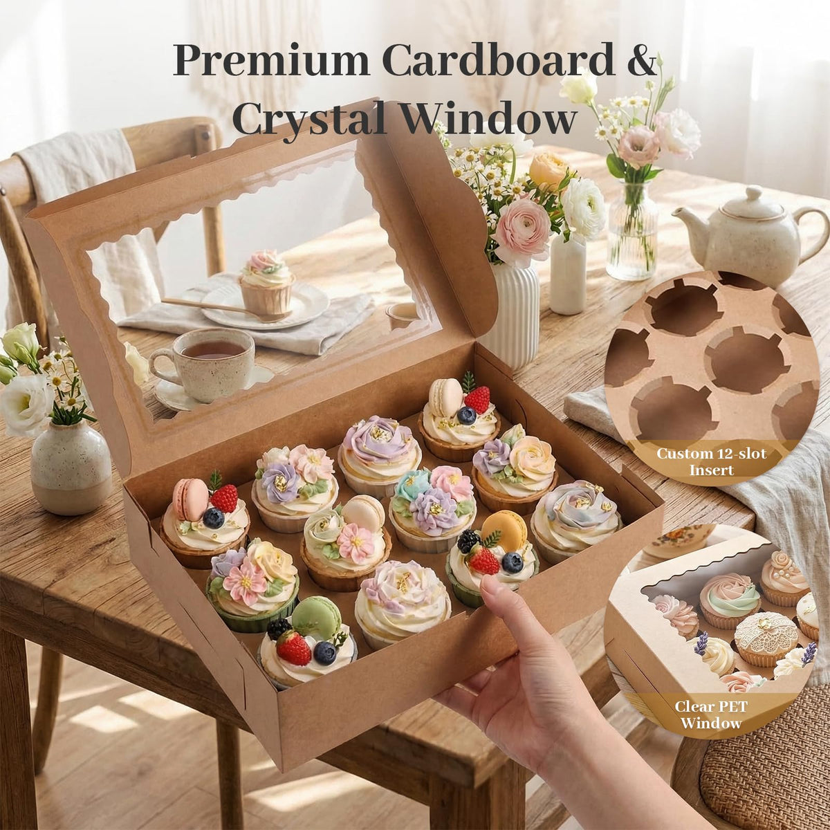 VGOODALL 72-cupcake pack enabling easy outdoor transport