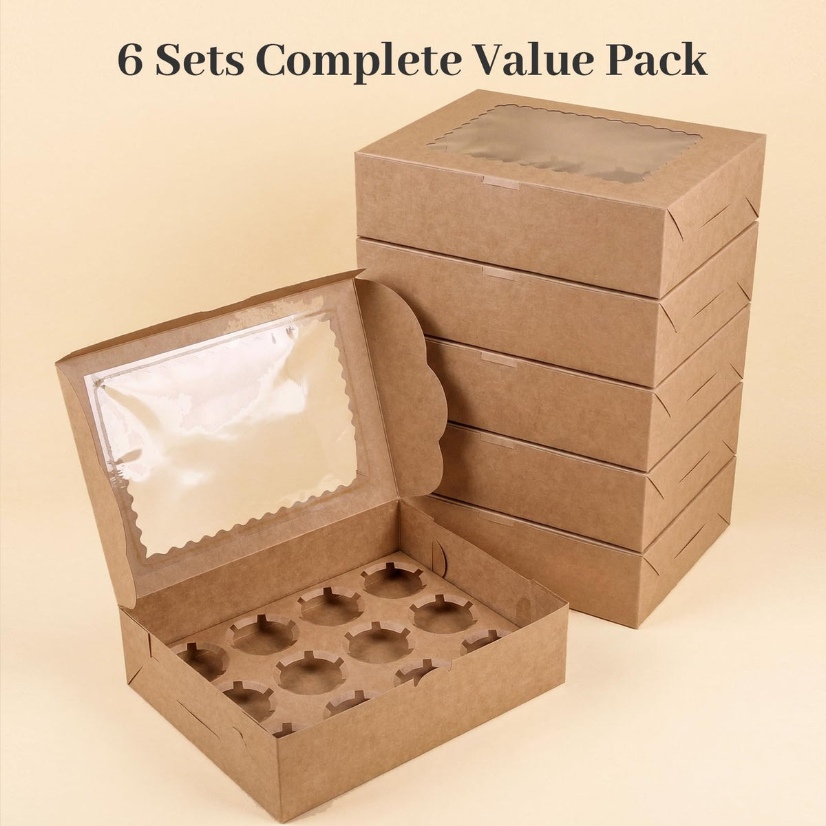VGOODALL spring gift-ready cupcake boxes for gifting