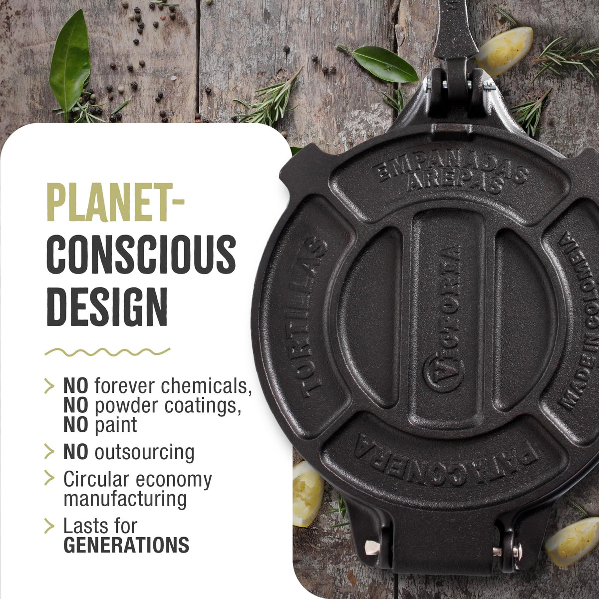 Victoria traditional Colombia cookware highlighting heritage and durable cast iron construction.
