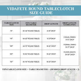 VidaFete polyester black tablecloth with stain resistance, easy cleanup after gatherings.
