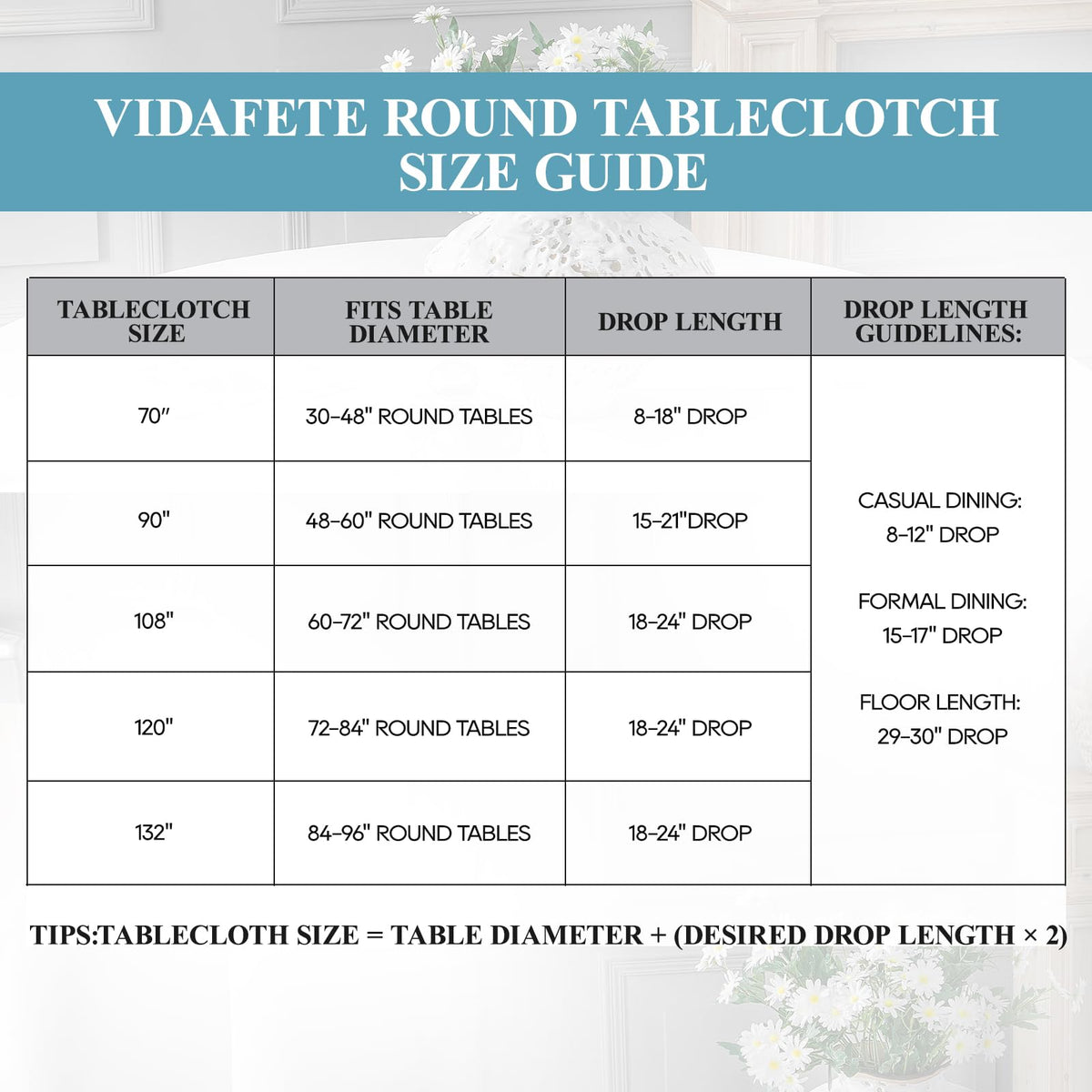 VidaFete ivory round 120inch tablecloth in chic dining setup for elegant events.