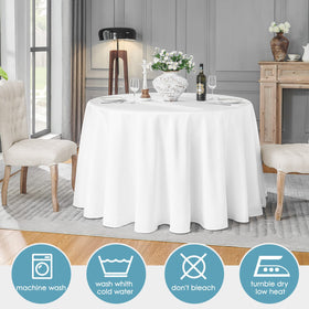 VidaFete round tablecloth used outdoors for picnic or buffet.