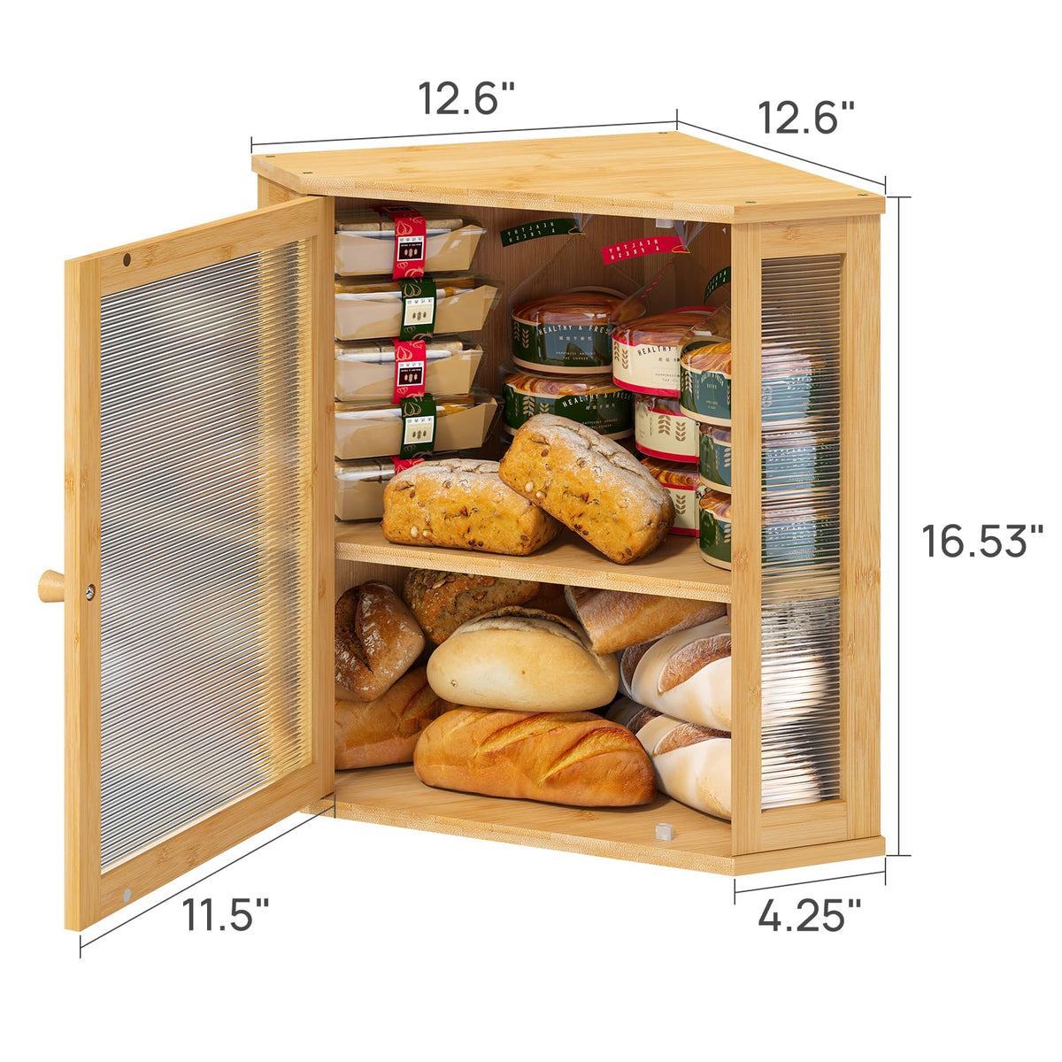 Viewcare acrylic door panel provides privacy while keeping contents visible softly