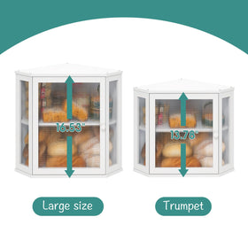Viewcare inside view captures organized two-level bread storage