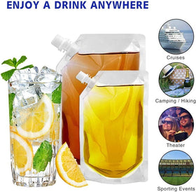 Vigne portable travel flask pack helps organize liquids in a compact bag.
