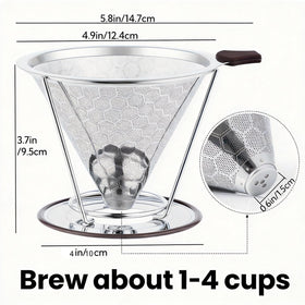 Vikuces portable pour over filter ideal for home, office, or travel coffee moments.
