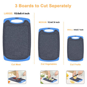 Viretang blue small cutting board ideal for fruit slicing and quick tasting prep