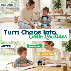 VISSE TimeBuddy smiley indicator marks progress for smoother routines