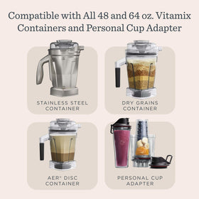 Vitamix 5200 secure lid for mess-free batch processing.