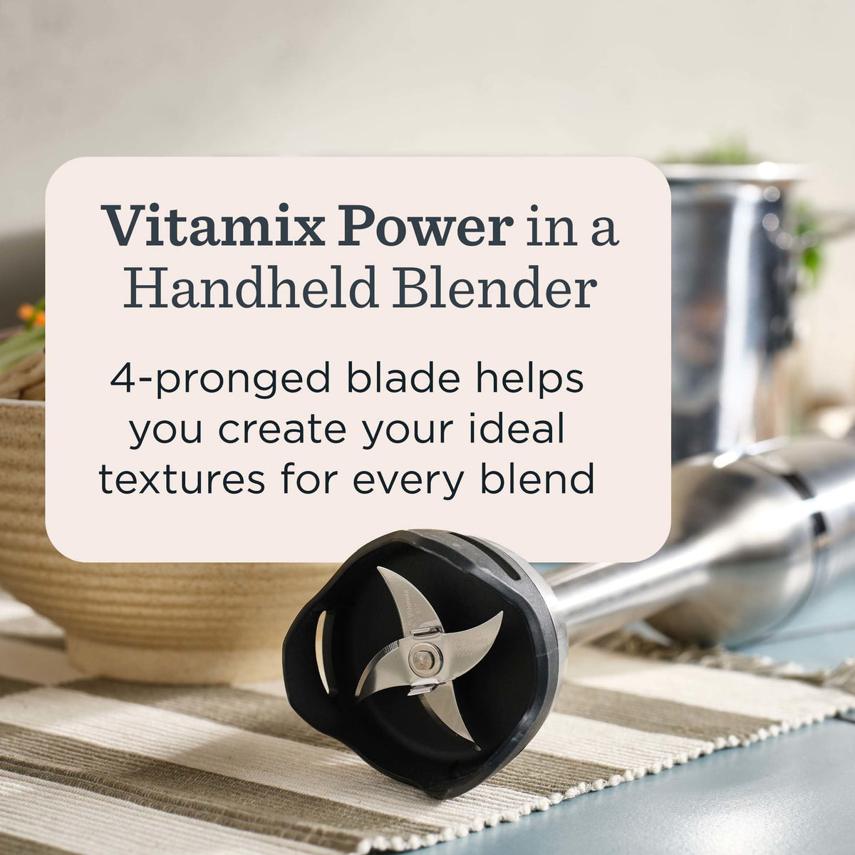 Vitamix 625-watt motor delivers powerful blending performance