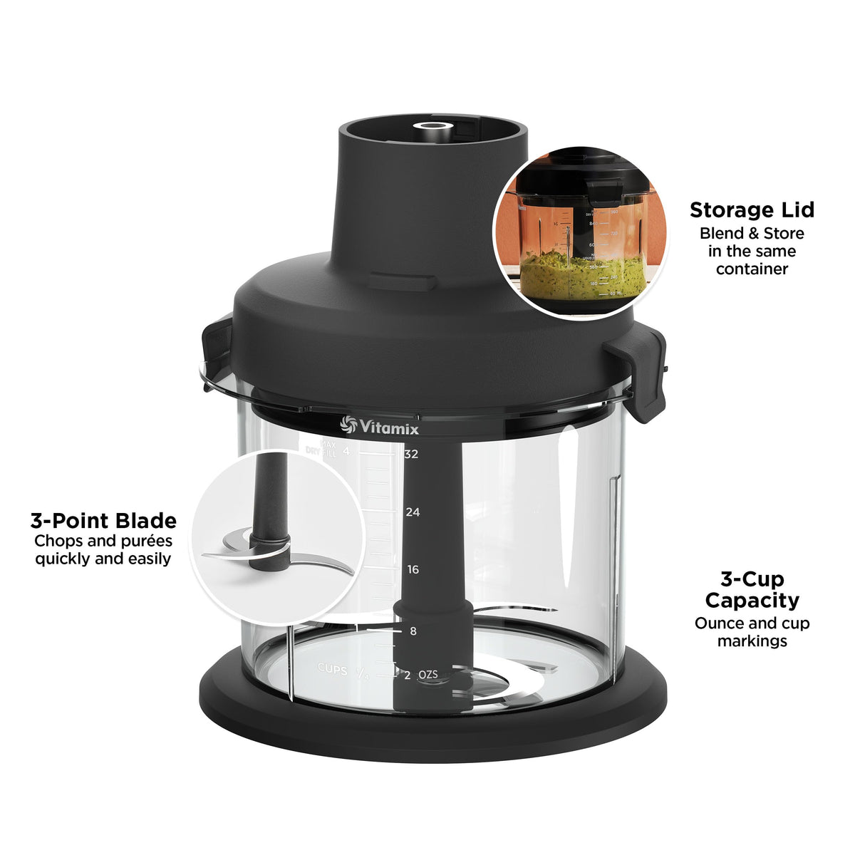 Vitamix Bell Guard design reduces suction while protecting surfaces