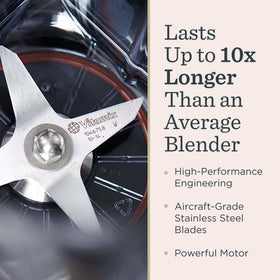 Vitamix VX1 self-cleaning function speeds up cleanup after blending.