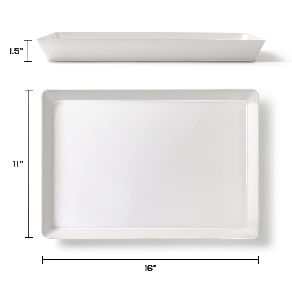 VITEVER BPA-free thick plastic trays ideal for durable everyday serving.