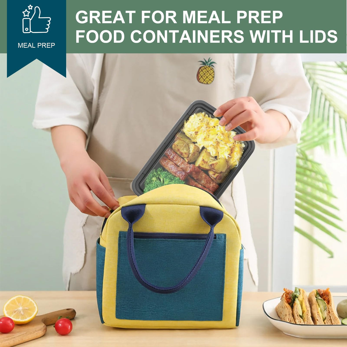 Vivigu freezer-safe containers shown with meals ready for freezing.