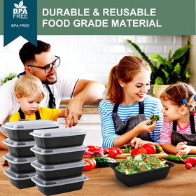 Vivigu top-rack dishwasher-safe containers after meal prep.
