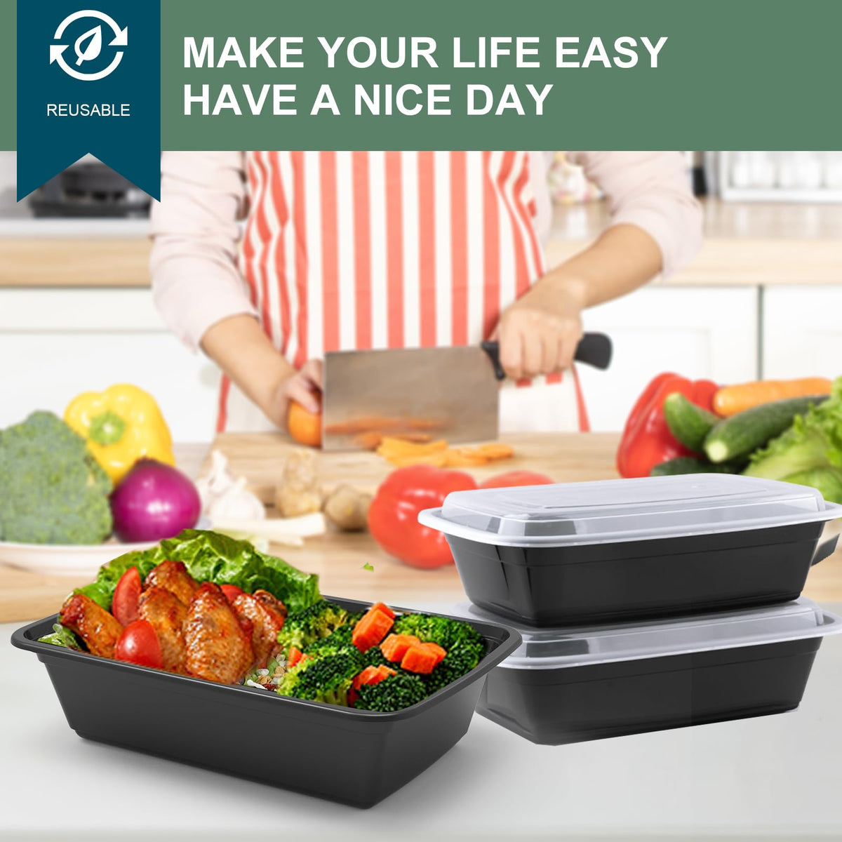 Vivigu to-go meal prep container for school or work.