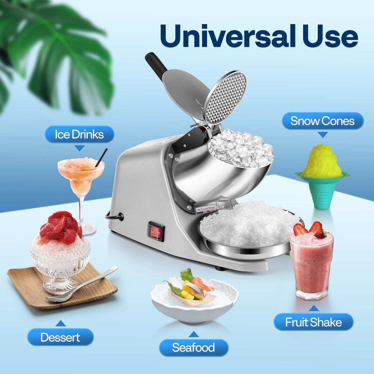 VIVOHOME heavy-duty cast base reduces vibration during use.