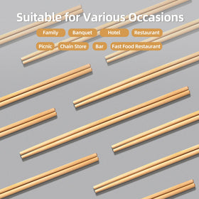 VIWIK bamboo chopsticks maintain uniform thickness for consistent handling