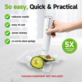 Vixino sous vide compatible bags preserve flavor during cooking.