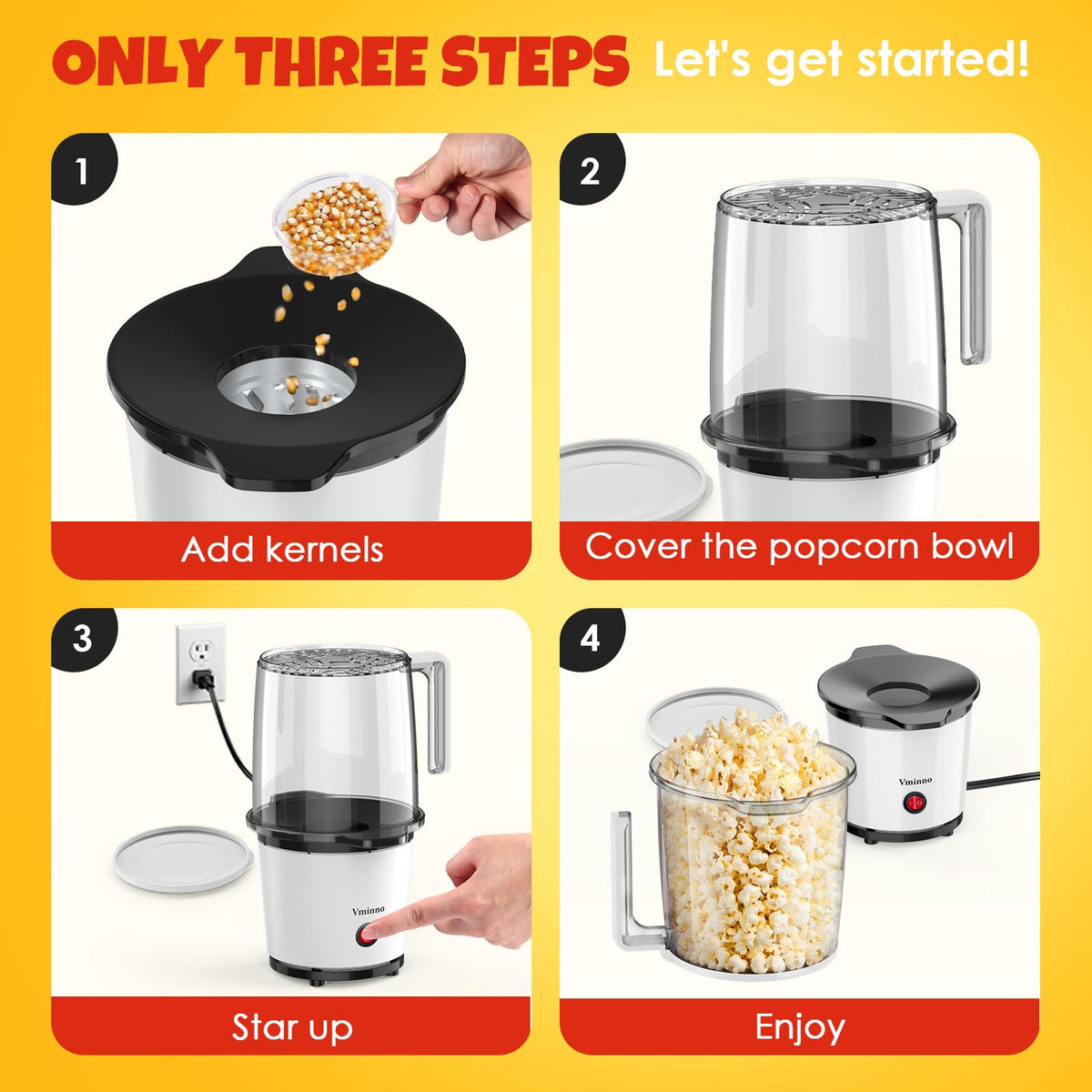 Vminno delivers quick, fresh popcorn for cozy family movie nights.