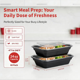 Voatree airtight and stackable design keeps meals fresh and saves fridge space.