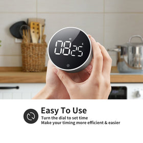 VOCOO large LED display provides clear visibility from across the kitchen.