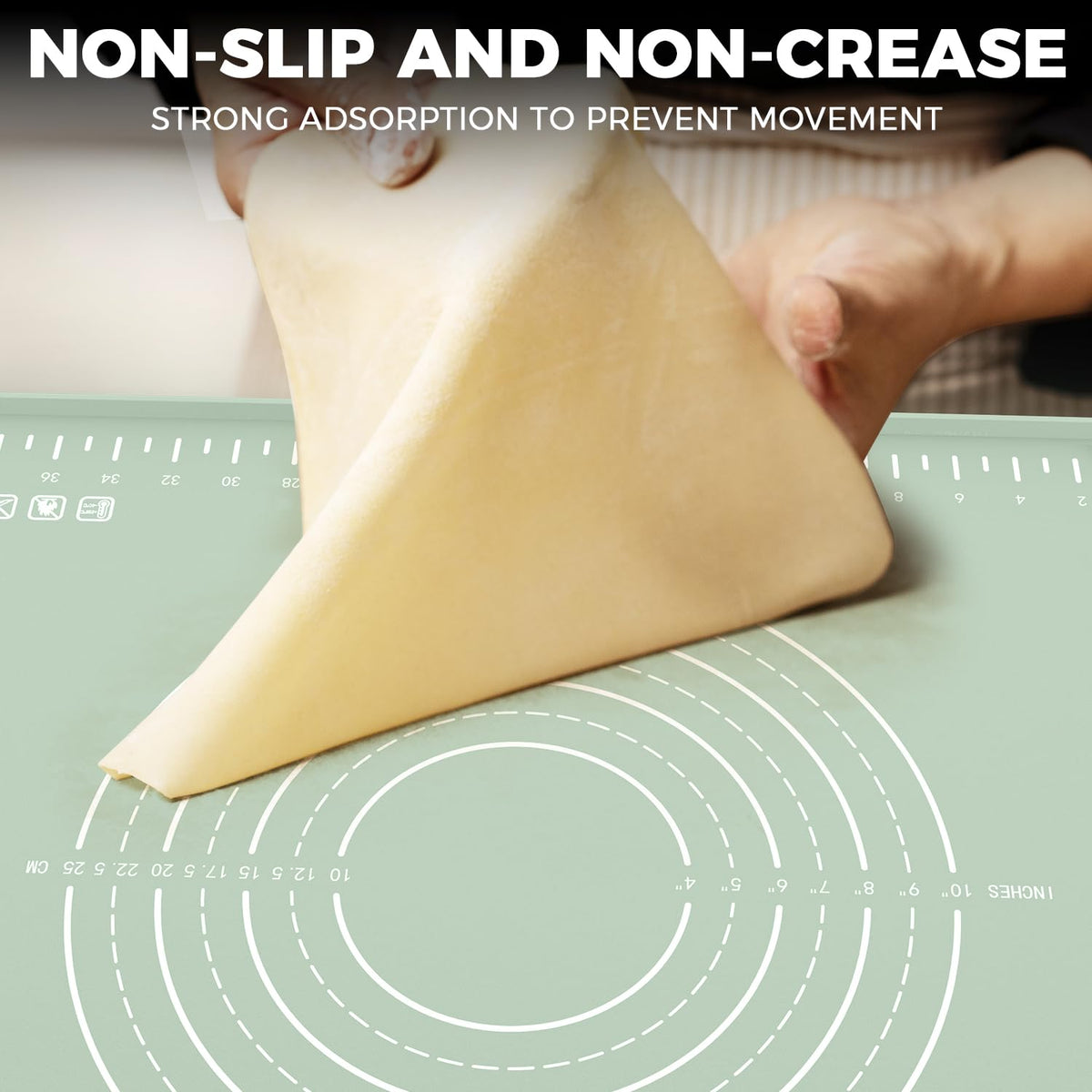 Volikos 28x20 mat ideal for dough rolling and shaping breads