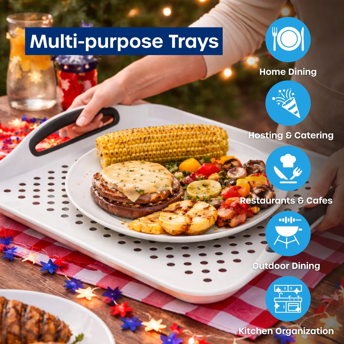 Volila tray with warranty seal and user-friendly design for durability