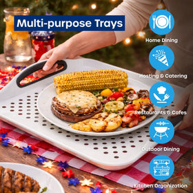 Volila tray with warranty seal and user-friendly design for durability