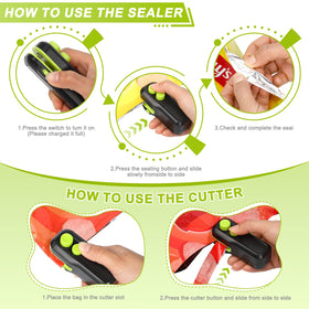 Votozi portable sealer fits in a bag for on-the-go freshness