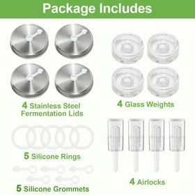 VSAPRDT jars are not included; use your own wide-mouth jars with this kit.