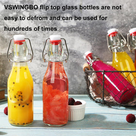 VSWINGBO bottle in use with smooth pour for beverages and teas.