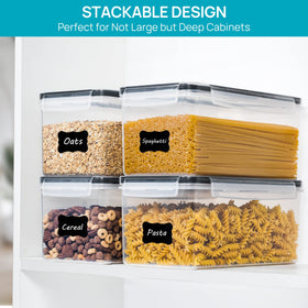 Vtopmart 24 reusable labels and 2 measuring cups included for easy labeling.