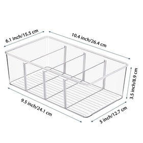 Vtopmart 8-pack bin for tea packets keeps tea essentials organized
