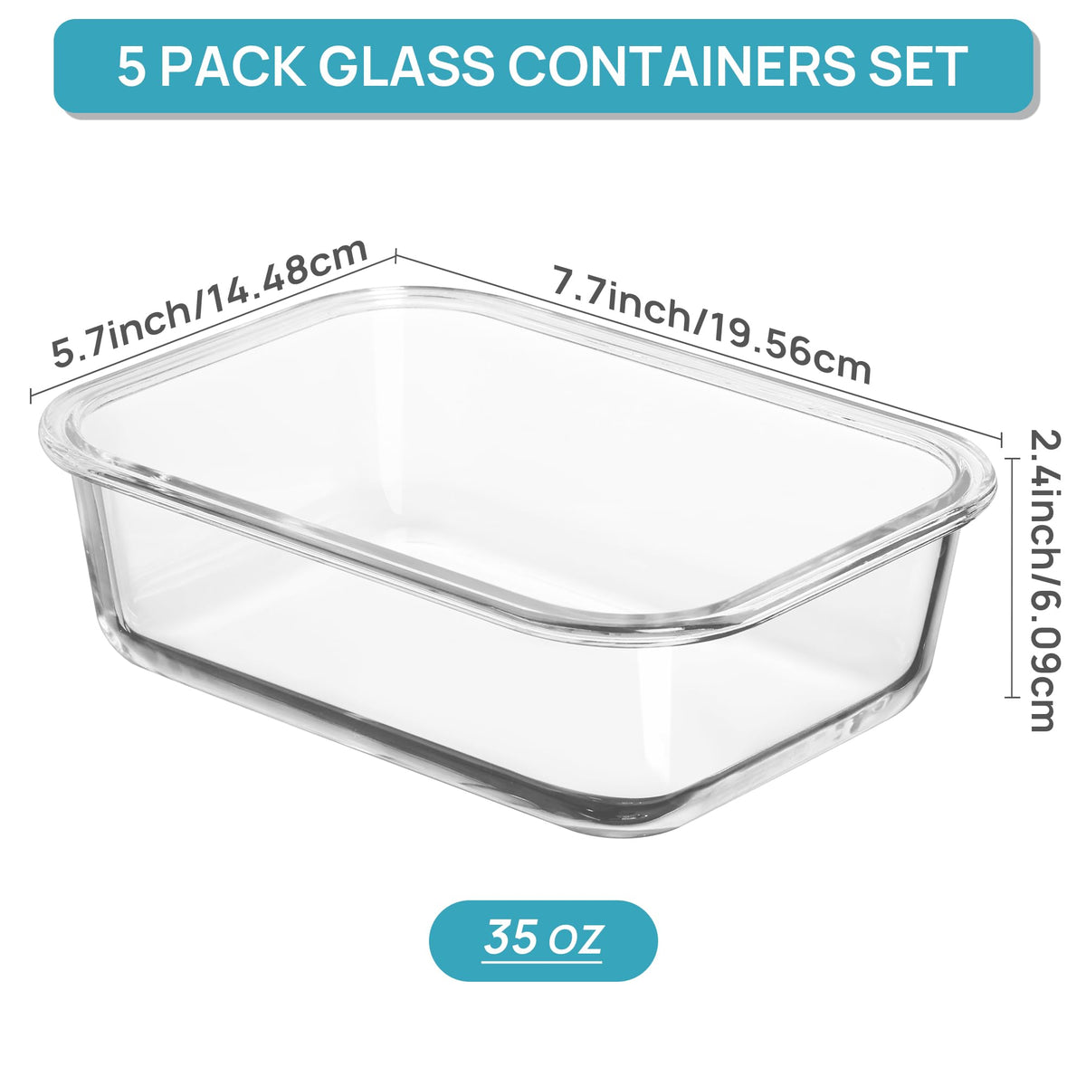 Closeup of Vtopmart airtight hinged lids preventing leaks during transport.