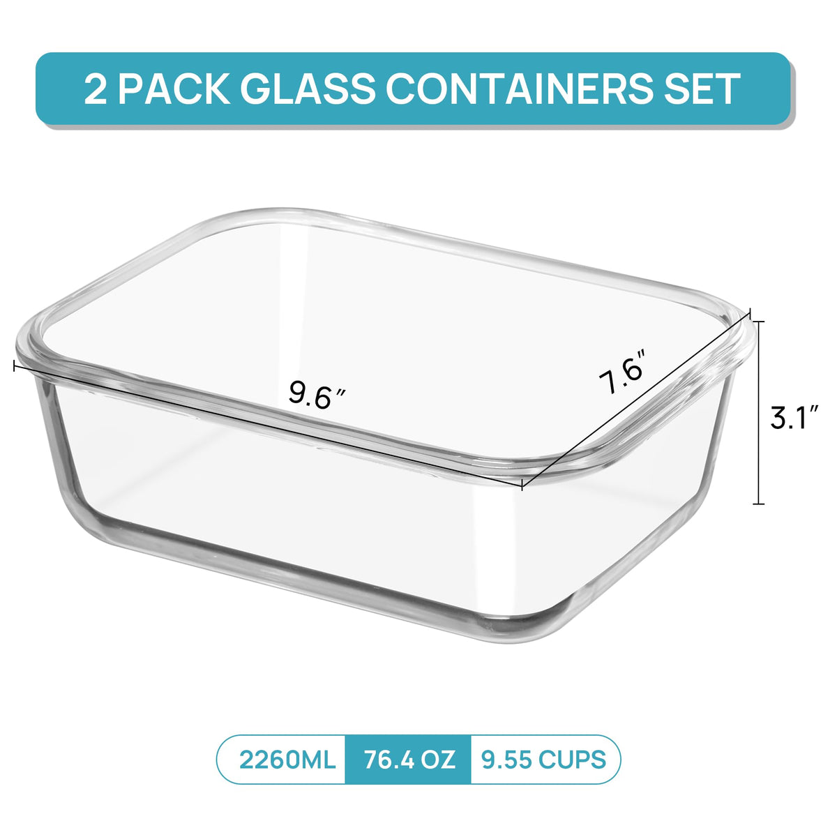 Vtopmart airtight hinged lid for leakproof sealing.