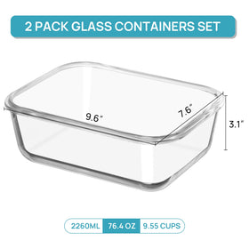 Vtopmart airtight hinged lid for leakproof sealing.