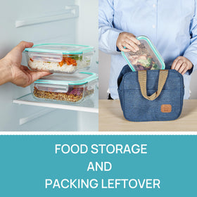 Vtopmart airtight lids prevent leaks during transport and in bags