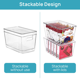 Vtopmart BPA-free durable plastic bin designed for lasting use
