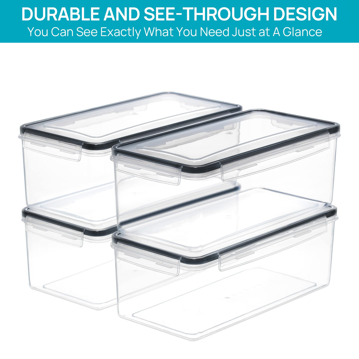 Vtopmart BPA-free durable plastic construction ensures long-lasting use.