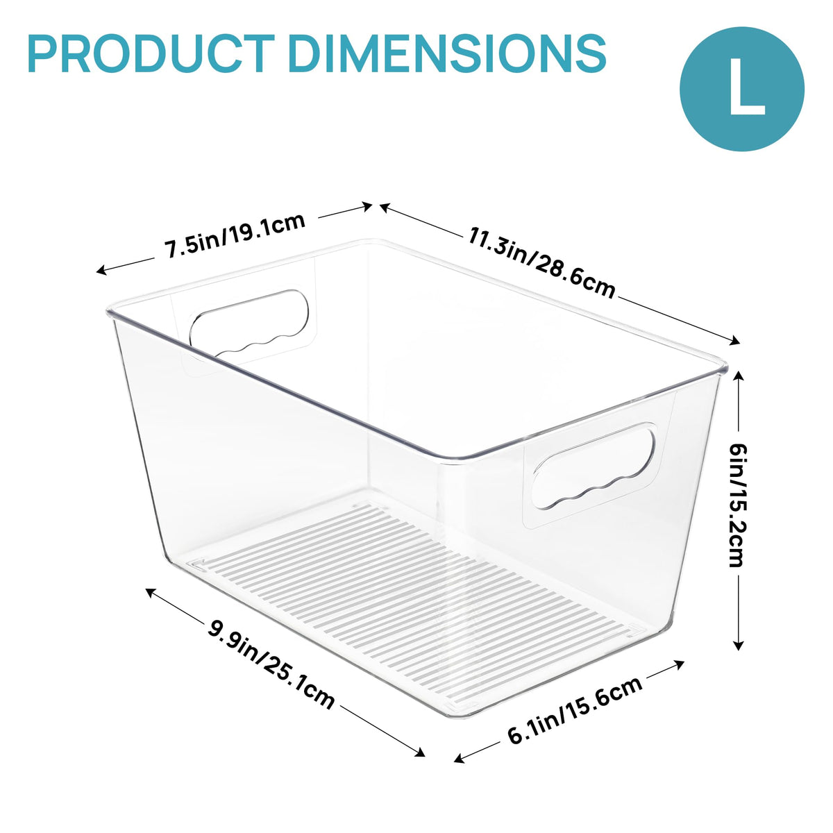 Vtopmart BPA-free pantry bin keeps canned goods neatly organized