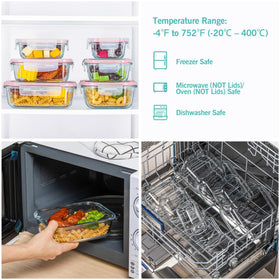 Vtopmart dishwasher-safe glass containers simplify cleanup after busy days