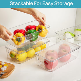 Vtopmart BPA-free PET bin is durable and simple to clean.