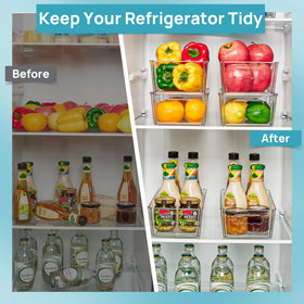 Vtopmart easy-to-clean bin simplifies pantry organization in daily use