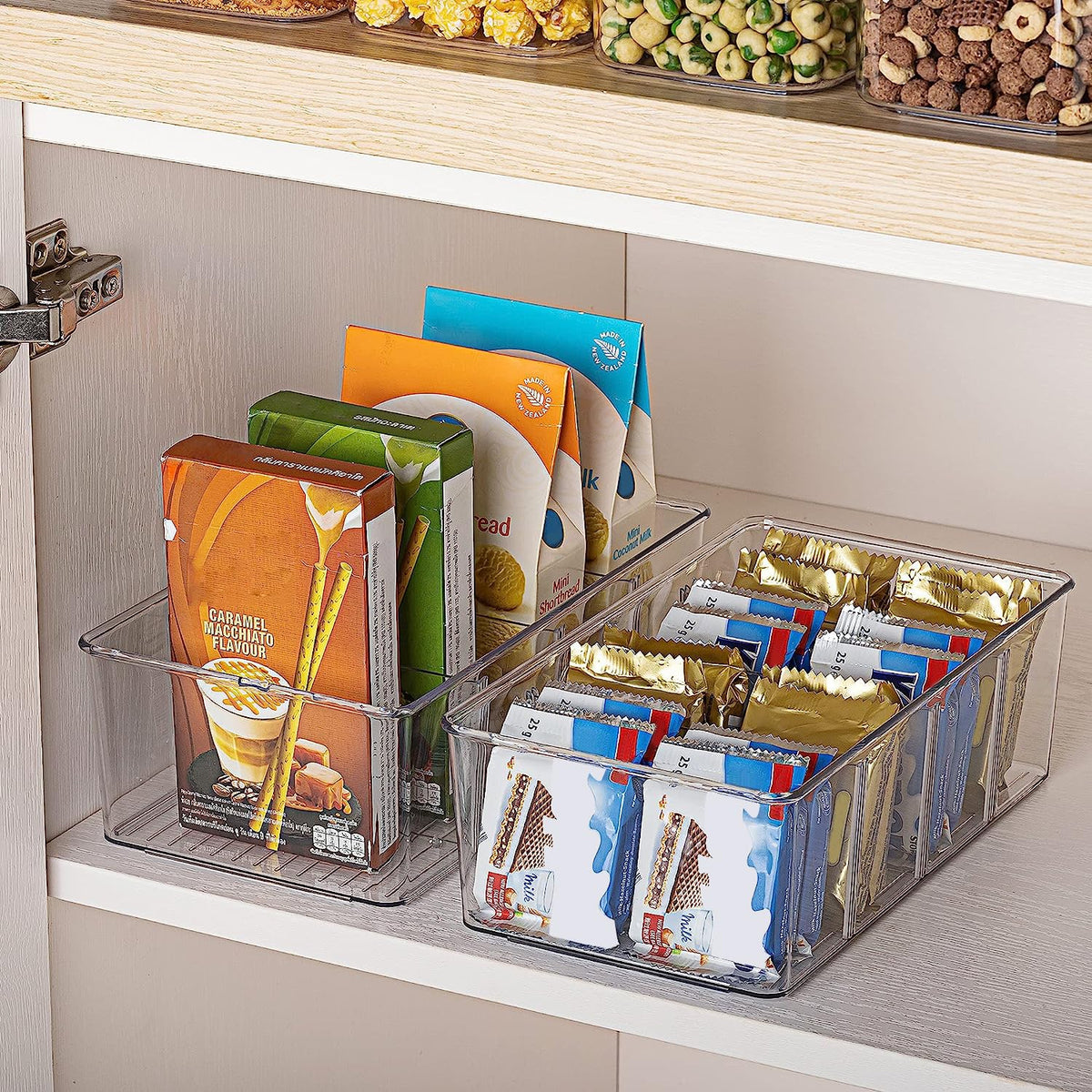 Vtopmart bins require hand washing to maintain clarity and longevity.